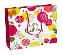 Clairefontaine 32484-6C - An Excellia Gift Bag - Shopping Size - 37.3x11.8x27.5 cm - 210g - Pattern: HB Rose - Gift packaging, ideal for: Board Games, Puzzles