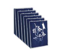 Clairefontaine 32496-2Cpack Pack of 6 White Kraft Gift Bags Large 26.5 x 14 x 33 cm 210 g with Cyanotype Motif Gift Packaging Ideal for: Board Games and Puzzles
