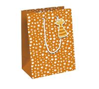 Clairefontaine 32505-3C - A white kraft gift bag - Medium size - 21.5x10.2x25.3cm - 210g - Pattern: Safari- Gift packaging, Ideal for: Books, Games, Small gifts