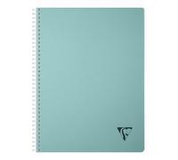 Clairefontaine 327120C LiniColour ESSENCE Spiral Notebook - A4 21x29,7cm - 180 Small Squares Pages - White Paper 90 g - Transparent Polypro Cover - Lagoon Blue