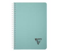 Clairefontaine 327500C LiniColour ESSENCE Spiral Notebook - A5 14,8x21cm - 180 Small Squares Pages - White Paper 90 g - Transparent Polypro Cover - Blue Lagoon