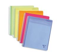 Clairefontaine - Ref 328000C - Linicolor Wirebound Meeting Book (80 Sheets) - A4+ Size, 90gsm Brushed Vellum Paper, Ribbed Polypro Cover - Random Colour