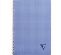 Clairefontaine - 328125C Collection Linicolor Fresco, spiral notebook, A4 21x29.7 cm, 100 small square pages, transparent polypropylene cover, Assorted colors, 1 piece