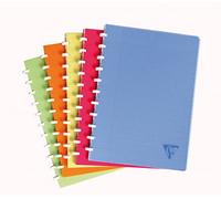 Clairefontaine 328136C LiniColour Freash Wirebound Notebook - A4 21x29,7 cm - 144 Positionable Pages Small Squares with Margin - White Paper 90 g - Transparent Polypro Cover - Random Colour