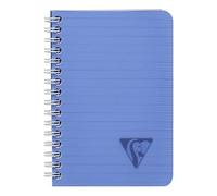Clairefontaine 328526C Collection Linicolor FRESH Lot de 10 Carnets à Spirale - 9x14 cm - 100 Pages Lignées - Papier Blanc 90 g - Couverture Polypro Transparent - Couleurs Aléatoires