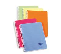 Clairefontaine 328546C Collection LiniColour Fresh A Spiral Notebook - A5 14,8x21 cm - 180 Lined Pages - 90 g White Paper - Polypro Cover - Random Colour
