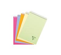 Clairefontaine 328645C Collection LiniColour Fresh Spiral Pad - A5 14,8x21 cm - 160 Small Square Detachable Pages - 90 g White Paper - Transparent Polypro Cover - Random Colour