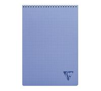 Clairefontaine 328645C LiniColour Fresh Collection Pack of 5 Header Spiral Pads - A5 14,8x21 cm - 160 Detachable Pages Small Squares - White Paper 90g - Polypro Cover - Random Colours