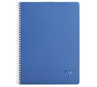 Clairefontaine 329125C Lot de 10 Cahiers à Spirale Linicolor - A4 21x29,7 cm - 100 Pages Petits Carreaux - Papier Blanc 90 g - Couverture Polypro Transparent - Couleurs Aléatoires Intensive