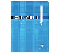 Clairefontaine 3390C - One Blue Stapled Drawing Book - Dimensions: A4+ 24 cm x 32 cm - 24 Plain White Pages - 125 g Drawing Paper - Laminated Card Cover