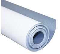 Clairefontaine - Ref 34162C - Graffiti Paper Roll (Single Roll) - 50m x 1m Sized Roll, 120gsm Drawing Paper, Blue on One Side - Suitable for Large Art Projects - White