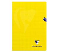 Clairefontaine 343101C - One Yellow Mimesys Stapled Notebook - Dimensions: A4 21 cm x 29.7 cm - 48 Seyes Ruled Pages - White Paper 90 g - Polypro Cover
