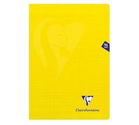 Clairefontaine 343161C A Yellow Mimesys Stapled Notebook - A4 21x29.7 cm - 96 Seyes Ruled Pages - White Paper 90 g - Polypro Cover