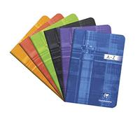 Clairefontaine 3549C A Stapled Vocabulary Directory - A5 14.8x21 cm - 96 Lined Pages with Red Center Margin - 90 g White Paper - Laminated Card Cover - Random Colour