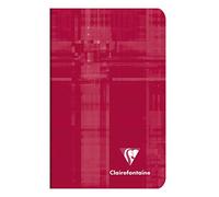 Clairefontaine - Ref 3582C - Staple bound Notebook (24 Sheets) - 7.5 x 12cm Size, Squared Rulings, 90gsm Brushed Vellum Paper, Laminated Cardboard Cover - Assorted Colours (Pack of 20)