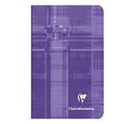 Clairefontaine - Ref 3586C - Staple bound Notebook (24 Sheets) - 7.5 x 12cm Size, Lined Rulings, 90gsm Brushed Vellum Paper, Laminated Cardboard Cover - Assorted Colours (Pack of 20)