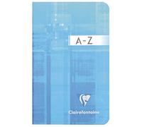 Clairefontaine 3599C Lot de 10 Répertoires Agrafés - 9x14 cm - 96 Pages Petits Carreaux - Papier Blanc 90 g - Couverture Carte Pelliculée - Couleurs Aléatoires