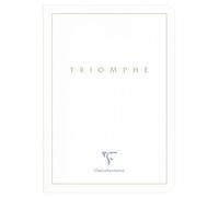 Clairefontaine 36120C Collection Triomphe GOLD A White Sewn Notebook - A5 14,8x21 cm - 96 Plain White Pages - Paper 90 g - Card Cover with Gold Marking