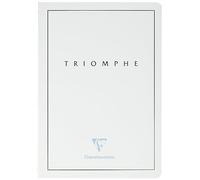 Clairefontaine 36126C Collection Triomphe GOLD A White Stitched Notebook - A5 14,8x21 cm - 96 Lined Pages - 90 g White Paper - Card Cover with Gold Marking
