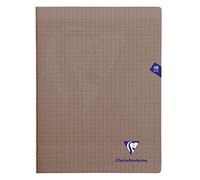 Clairefontaine 363311C A Grey Mimesys Stapled Notebook - 24x32 cm - 48 Seyes Ruled Pages - 90 g White Paper - Polypro Cover