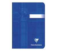 Clairefontaine - Ref 3640C - Staple bound Notebook (48 Sheets) - A6 Size, Plain Rulings, 90gsm Brushed Vellum Paper, Laminated Cardboard Cover - Assorted Colours (Pack of 10)