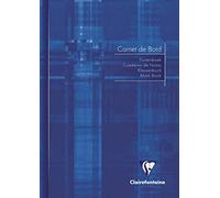 Clairefontaine 3689C Pack of 10 Stapled Pupils Report Notebooks - A5 14.8x21 cm - 40 Pages with Detachable Margins - Green Register Paper 110 g - Laminated Card Cover - Random Colours