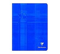 Clairefontaine - Ref 3742C - Staple bound Writing Notebook (48 Sheets) - 17 x 22cm in Size, Squared Rulings, 90gsm Brushed Vellum Paper - Random Colour