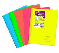 Clairefontaine 376723C A Koverbook Neon Spiral Notebook - A4 21x29.7 cm - 160 Lined Pages - 90 g White Paper - Opaque Polypro Cover - Random Color