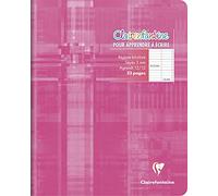 Clairefontaine 3796C A Clairenfantine Stapled Writing Notebook - 17x22 cm - 32 Pages Seyes Ruled 3 mm Enlarged 12/12 - White Paper 90 g - Laminated Card Cover Random Colour