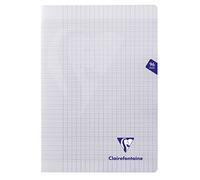 Clairefontaine 393161C - One Colourless Mimesys Stapled Notebook - Dimensions: A4 21x29,7 cm - 96 Seyes Ruled Pages - 90 g White Paper - Polypro Cover
