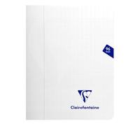 Clairefontaine 393741AMZC - Set of 3 Stapled Notebooks Mimesys Colourless - Dimensions: 17x22 cm - 96 Seyes Ruled Pages - White Paper 90 g - Polypro Cover