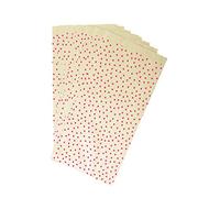 Clairefontaine 394106C - One Bag Of 50 Kraft Pouches - Size: 11x21+5cm - Pattern: Hearts - Ideal for: Candy, Candy, Pockets, Gift Wrapping, Kraft Gift Bags