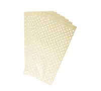 Clairefontaine - Ref 394107C - Kraft Pocket Bags (Pack of 50 Bags) - 15 x 32 x 6cm Sized, 5cm Expandable Size - Suitable for Gifts & Shopping - White Stars