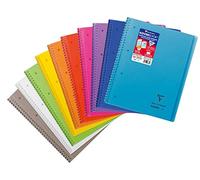 Clairefontaine 396701C A Koverbook Spiral Notebook - A4+ 22.5 x 29.7 cm - 160 Lined Detachable Pages - White Paper 90 g - Polypro Cover Random Color