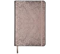 Clairefontaine 400113C - One A5 Notebook - Made of Genuine Lambskin Leather Hard Cover - Dimensions: 14.8x21 cm -144 Ruled Pages, Céleste Brillant Brown