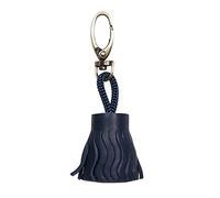 Clairefontaine 410094C - One Lawrence Keyring - Dimensions: 4x2.5 cm - Made of Genuine Lambskin Leather - Blue Colour - Multi-Functional - Practical + Strong