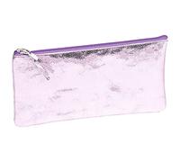 Clairefontaine 410102C - One Genuine Lambskin Flat Mirror Pink Pencil Case - 22x11 cm - Snake motif - School Supplies - Coloured Pencil Case - Pen Tray
