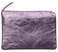 Clairefontaine 410123C - One Flat Clutch, Universal Case - Dimensions: 23 x 16 cm - Made of Genuine Lambskin Leather - Pink Coloured - Multi-Functional