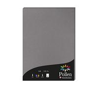 Clairefontaine - Ref 4283C - Pollen Coloured Paper (Pack of 50 Sheets) - A4 (210 x 297mm), 120gsm Paper, Inkjet & Laser Printer Compatible, Acid Free - Dark Grey