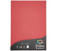 Clairefontaine 4293C Wallet of 50 Sheets Format A4 (21x29,7cm) 120gsm Colour Burgundy Invitation Paper Events Correspondence Pollen Range Premium Smooth Paper
