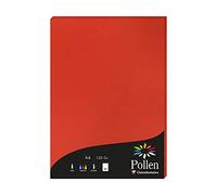 Clairefontaine 44267C Wallet of 50 Sheets Format A4 (21x29,7cm) 120gsm Coral Red Invitation Paper Events Correspondence Pollen Range Premium Smooth Paper