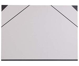 Clairefontaine 44620C Grey drawing board with elastic closure, 52x72cm colour - Designed to protect and preserve art works, papers, and documents - Easy