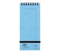 Clairefontaine 482/1115Z - One Listmaker Europa Turquoise Spiral Header Shopping Pad - 7.6x18 cm - 120 Lined Pages - 90 g White Paper - Glossy Card Cover