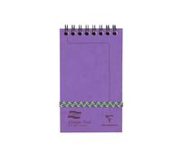 Clairefontaine - Ref 482/1153Z - Europa Minor Pad Notepad (120 Pages) - 12.2 x 7.6cm in Size, Top Wirebound, Lined Rulings, Premium Pressboard Cover, 90gsm Brushed Vellum - Lilac