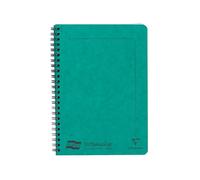 Clairefontaine - Ref 4853Z - Europa Notemaker Sidebound Notebook (120 Pages) - A5 Size, 90gsm Brushed Vellum Paper, Micro-Perforated Sheets, Lined Rulings - Green