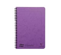 Clairefontaine - Ref 4854Z - Europa Notemaker Sidebound Notebook (120 Pages) - A5 Size, 90gsm Brushed Vellum Paper, Micro-Perforated Sheets, Lined Rulings - Lilac