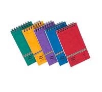 Clairefontaine Europa Minor Pad Wirebound Pressboard Cover Ruled 120 Pages Assorted Colours (Pack 20) 4920Z
