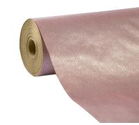 Clairefontaine 507577C - A Long Roll of Wrapping Paper - Brown Kraft Paper 60g - Patterns: Pink Single-Coloured Kraft, 50x0,70m - Gift Paper for Holidays