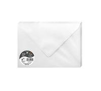 Clairefontaine 51032C Iridescent White Paper Pack of 20 Gummed Envelopes C5 (16,2x22,9cm) 120gsm Invitation Events Correspondence Pollen Range Premium