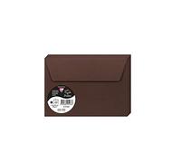 Clairefontaine 5236C Pack of 20 Self-Adhesive Envelopes C6 11,4x16,2cm 120gsm Cocoa colour Invitation Events Correspondence Pollen Range Premium Paper